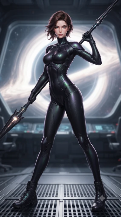 score_9, masterpiece, best quality, ultra-detailed, high-budget anime keyframe, editorial fashion photography, tasteful artistic composition, Korean woman. low angle full-body shot from head to toe showing her feet, filling the entire 9:16 vertical f