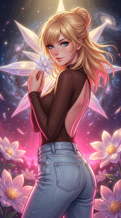 score_9, masterpiece, best quality, ultra-detailed, high-budget anime keyframe, editorial fashion photography, tasteful artistic composition, Caucasian woman, strictly human ears. close-up cowboy shot from the waist and thighs up, the character domin