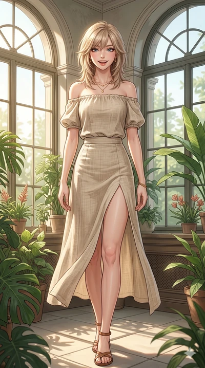 score_9, masterpiece, best quality, ultra-detailed, high-budget anime keyframe, editorial fashion photography, tasteful artistic composition, Japanese woman. cowboy shot from the thighs up, character and outfit filling the frame for maximum editorial