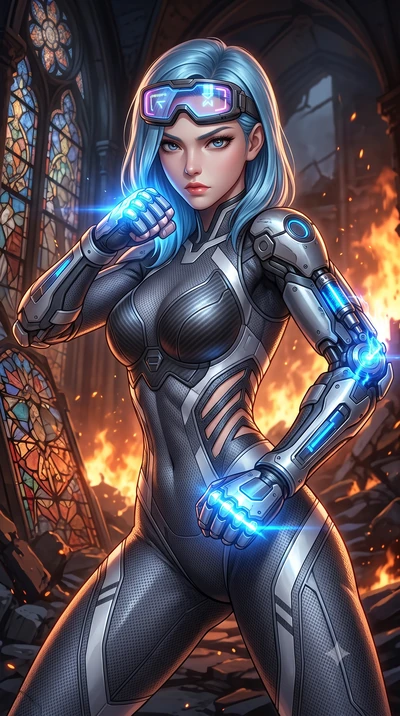 score_9, masterpiece, best quality, ultra-detailed, high-budget anime keyframe, semi-realistic 3D game render, editorial fashion photography, tasteful artistic composition, Korean woman. close-up cowboy shot from the waist and thighs up, the characte