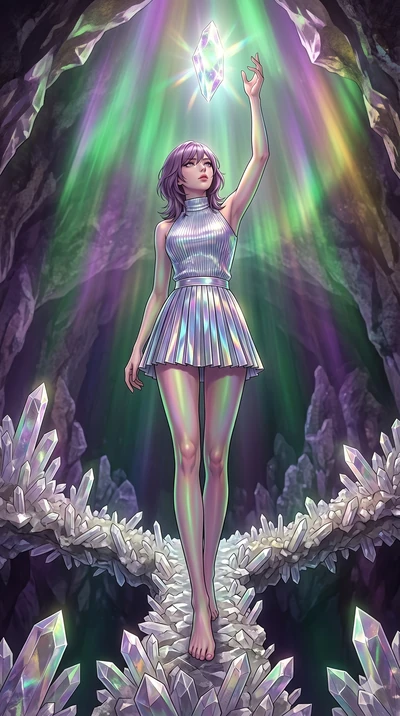 score_9, masterpiece, best quality, ultra-detailed, high-budget anime keyframe, editorial fashion photography, tasteful artistic composition, Japanese woman. low angle full-body shot from head to toe showing her feet, filling the entire 9:16 vertical