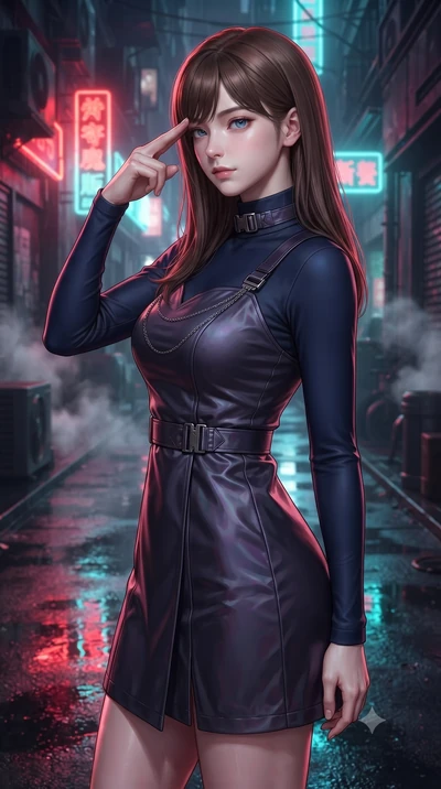 score_9, masterpiece, best quality, ultra-detailed, high-budget anime keyframe, editorial fashion photography, tasteful artistic composition, Korean woman. close-up cowboy shot from the waist and thighs up, the character dominates the composition, fi