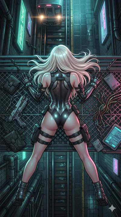 score_9, masterpiece, best quality, ultra-detailed, high-budget anime keyframe portrait, an incredibly beautiful Caucasian anime girl with pale skin anime girl. Dynamic low angle shot filling the frame. She has an absolutely cute and compact proporti