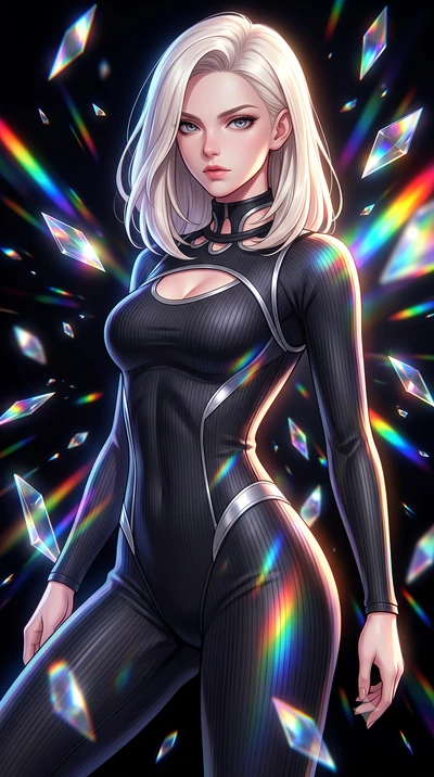 score_9, masterpiece, best quality, ultra-detailed, high-budget anime keyframe, editorial fashion photography, tasteful artistic composition, Caucasian woman. close-up cowboy shot from the waist and thighs up, the character dominates the composition,