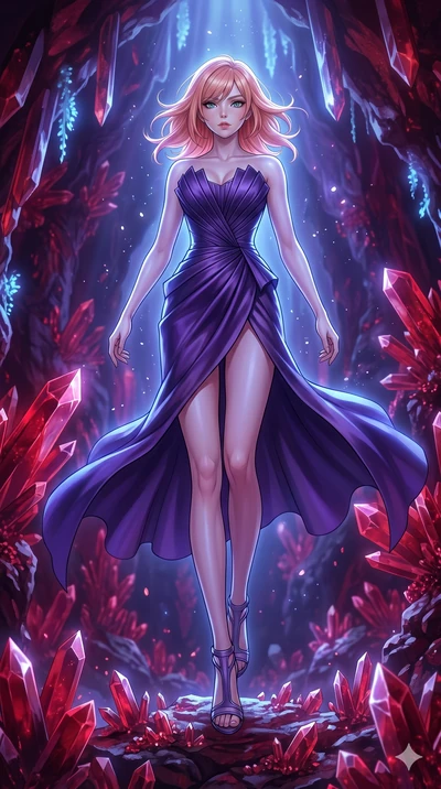 score_9, masterpiece, best quality, ultra-detailed, high-budget anime keyframe, editorial fashion photography, tasteful artistic composition, Japanese woman. low angle full-body shot from head to toe showing her feet, filling the entire 9:16 vertical