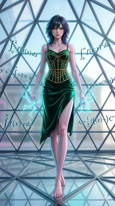 score_9, masterpiece, best quality, ultra-detailed, high-budget anime keyframe, editorial fashion photography, tasteful artistic composition, Caucasian woman, strictly human ears. low angle full-body shot from head to toe showing her feet, filling th