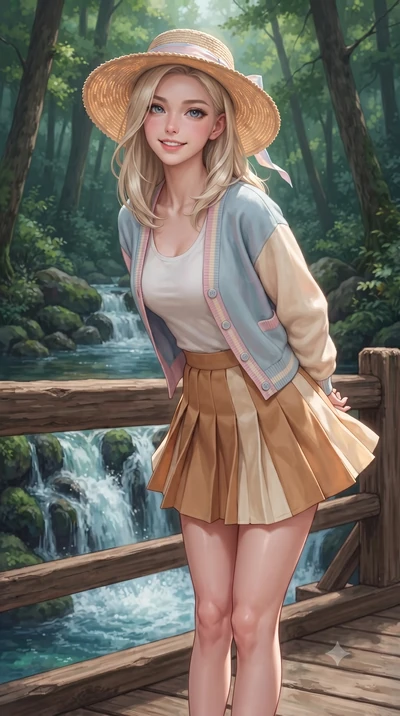 score_9, masterpiece, best quality, ultra-detailed, high-budget anime keyframe, editorial fashion photography, tasteful artistic composition, Caucasian woman. close-up cowboy shot from the waist and thighs up, the character dominates the composition,