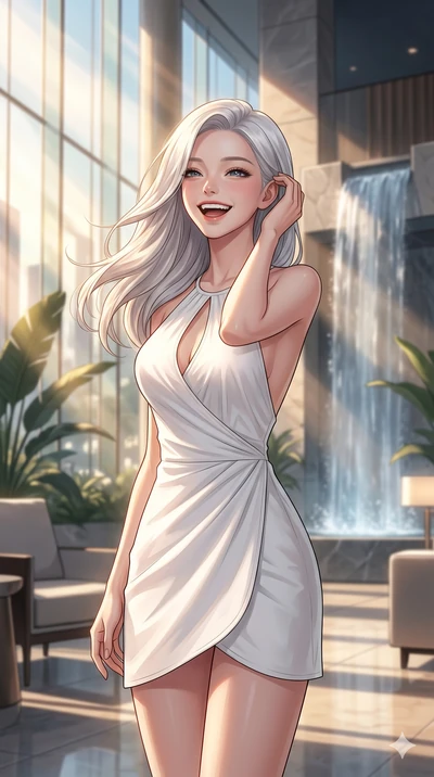 score_9, masterpiece, best quality, ultra-detailed, high-budget anime keyframe, editorial fashion photography, tasteful artistic composition, Korean woman. cowboy shot from the thighs up, character and outfit filling the frame for maximum editorial p