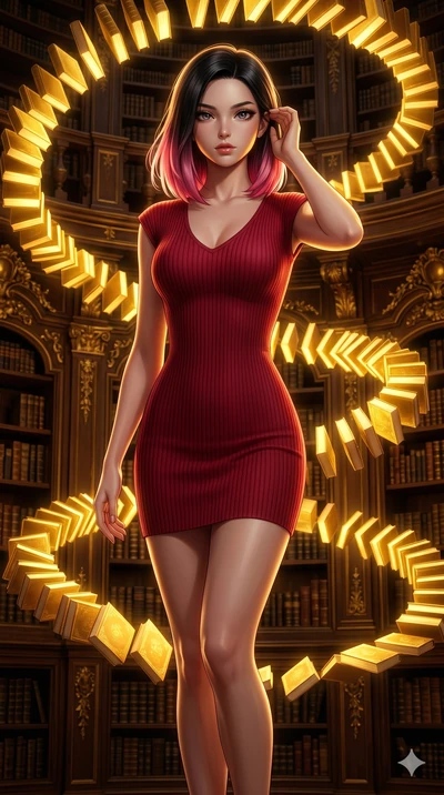 score_9, masterpiece, best quality, ultra-detailed, high-budget anime keyframe, editorial fashion photography, tasteful artistic composition, Korean woman. cowboy shot from the thighs up, character and outfit filling the frame for maximum editorial p