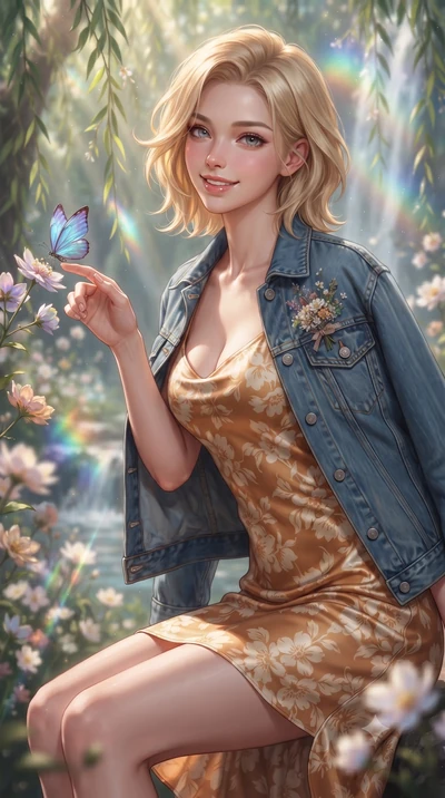 score_9, masterpiece, best quality, ultra-detailed, high-budget anime keyframe, editorial fashion photography, tasteful artistic composition, Caucasian woman. close-up cowboy shot from the waist and thighs up, the character dominates the composition,
