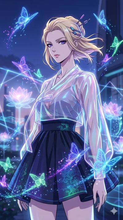 score_9, masterpiece, best quality, ultra-detailed, High-budget Anime Keyframe, vibrant colors, fluid line-art, expressive lighting, cinematic composition, Ufotable-style visual effects, top-tier animation quality, Caucasian woman with pale skin and 
