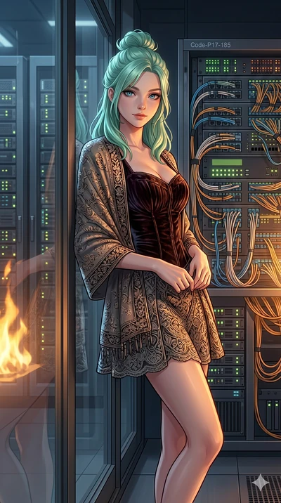 score_9, masterpiece, best quality, ultra-detailed, high-budget anime keyframe, editorial fashion photography, tasteful artistic composition, Japanese woman. cowboy shot from the thighs up, character and outfit filling the frame for maximum editorial