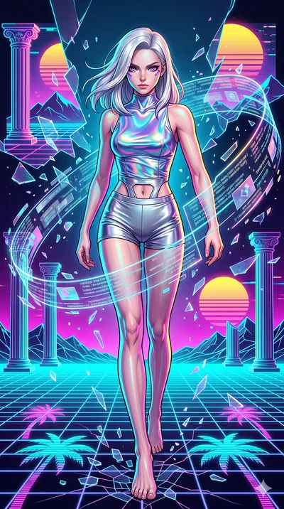 score_9, masterpiece, best quality, ultra-detailed, high-budget anime keyframe, editorial fashion photography, tasteful artistic composition, Caucasian woman, strictly human ears. low angle full-body shot from head to toe showing her feet, filling th