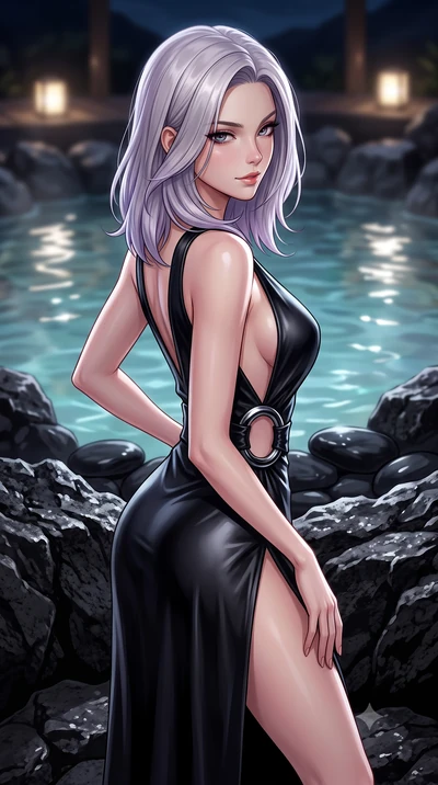 score_9, masterpiece, best quality, ultra-detailed, high-budget anime keyframe, editorial fashion photography, tasteful artistic composition, Caucasian woman. close-up cowboy shot from the waist and thighs up, the character dominates the composition,