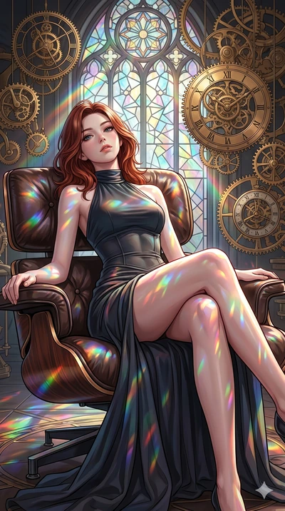 score_9, masterpiece, best quality, ultra-detailed, high-budget anime keyframe, editorial fashion photography, tasteful artistic composition, Korean woman. cowboy shot from the thighs up, character and outfit filling the frame for maximum editorial p