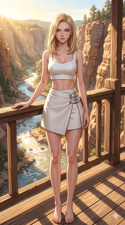 score_9, masterpiece, best quality, ultra-detailed, high-budget anime keyframe, editorial fashion photography, tasteful artistic composition, Korean woman. cowboy shot from the thighs up, character and outfit filling the frame for maximum editorial p