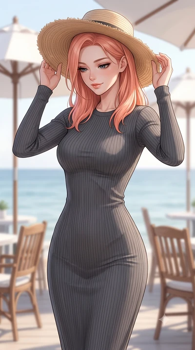 score_9, masterpiece, best quality, ultra-detailed, high-budget anime keyframe, editorial fashion photography, tasteful artistic composition, Japanese woman woman. close-up cowboy shot from the waist and thighs up, the character dominates the composi
