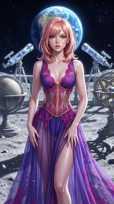 score_9, masterpiece, best quality, ultra-detailed, high-budget anime keyframe, editorial fashion photography, tasteful artistic composition, Japanese woman. close-up cowboy shot from the waist and thighs up, the character dominates the composition, 