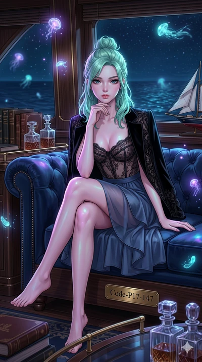 score_9, masterpiece, best quality, ultra-detailed, high-budget anime keyframe, editorial fashion photography, tasteful artistic composition, Japanese woman. cowboy shot from the thighs up, character and outfit filling the frame for maximum editorial