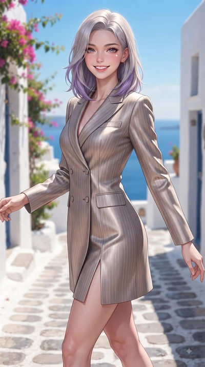 score_9, masterpiece, best quality, ultra-detailed, high-budget anime keyframe, editorial fashion photography, tasteful artistic composition, Caucasian woman. close-up cowboy shot from the waist and thighs up, the character dominates the composition,