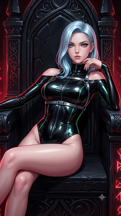score_9, masterpiece, best quality, ultra-detailed, high-budget anime keyframe, semi-realistic 3D game render, editorial fashion photography, tasteful artistic composition, Korean woman. close-up cowboy shot from the waist and thighs up, the characte