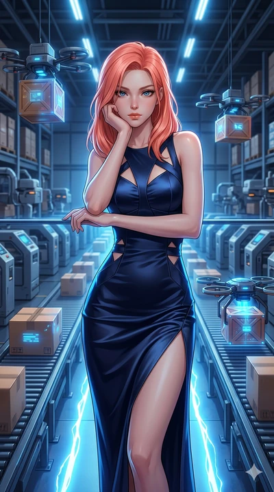 score_9, masterpiece, best quality, ultra-detailed, high-budget anime keyframe, editorial fashion photography, tasteful artistic composition, Japanese woman. cowboy shot from the thighs up, character and outfit filling the frame for maximum editorial