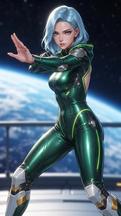 score_9, masterpiece, best quality, ultra-detailed, high-budget anime keyframe, editorial fashion photography, tasteful artistic composition, Korean woman. close-up cowboy shot from the waist and thighs up, the character dominates the composition, fi