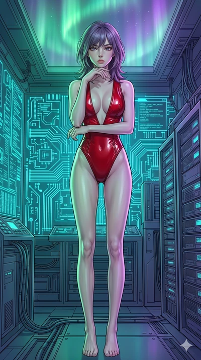 score_9, masterpiece, best quality, ultra-detailed, high-budget anime keyframe, editorial fashion photography, tasteful artistic composition, Japanese woman. cowboy shot from the thighs up, character and outfit filling the frame for maximum editorial