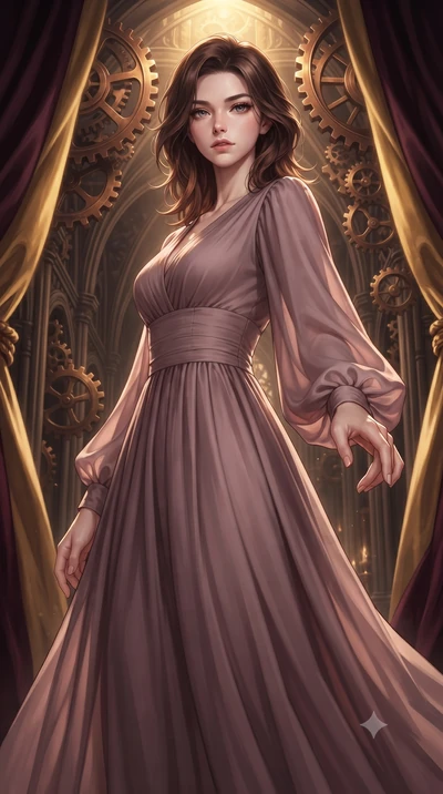 score_9, masterpiece, best quality, ultra-detailed, high-budget anime keyframe, editorial fashion photography, tasteful artistic composition, Korean woman woman. close-up cowboy shot from the waist and thighs up, the character dominates the compositi