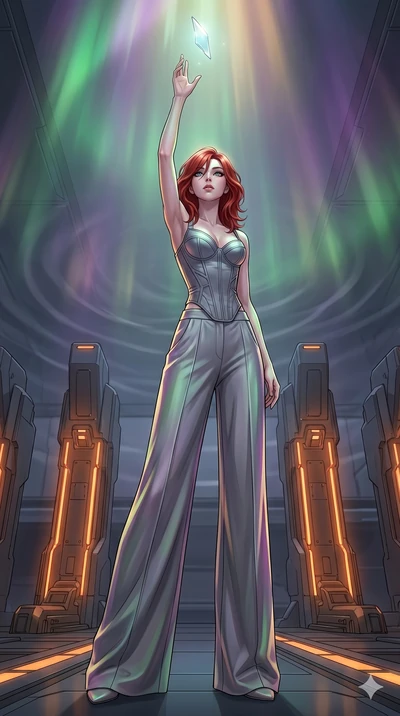 score_9, masterpiece, best quality, ultra-detailed, high-budget anime keyframe, editorial fashion photography, tasteful artistic composition, Korean woman. low angle full-body shot from head to toe showing her feet, filling the entire 9:16 vertical f