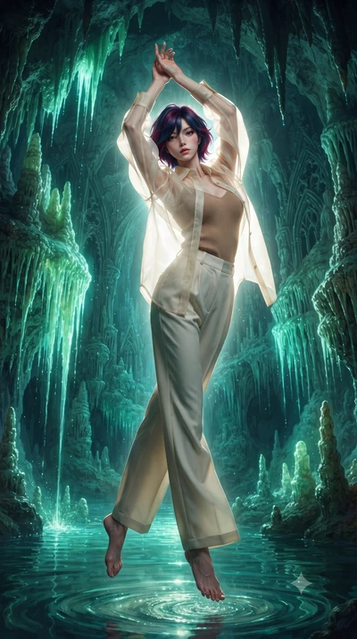score_9, masterpiece, best quality, ultra-detailed, high-budget anime keyframe, editorial fashion photography, tasteful artistic composition, Korean woman. low angle full-body shot from head to toe showing her feet, filling the entire 9:16 vertical f
