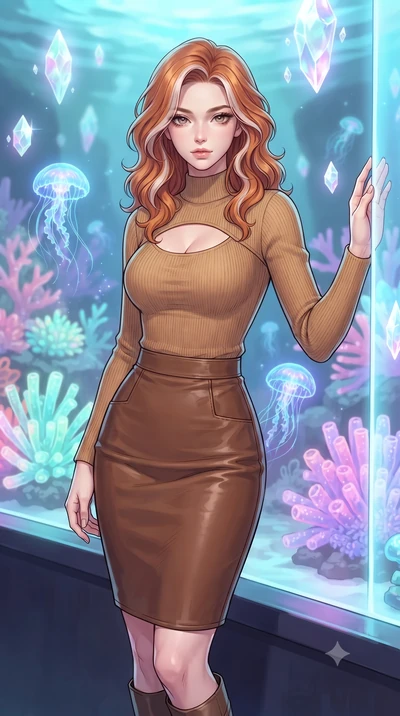 score_9, masterpiece, best quality, ultra-detailed, high-budget anime keyframe, gorgeous anime illustration, with clean line-art and distinct ink outlines, Caucasian woman, strictly human ears. close-up cowboy shot from the waist and thighs up, the c