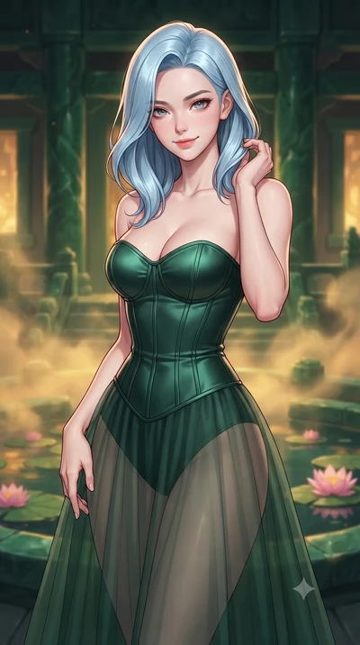 score_9, masterpiece, best quality, ultra-detailed, high-budget anime keyframe, editorial fashion photography, tasteful artistic composition, gorgeous anime illustration, with clean line-art, distinct ink outlines, and high-contrast stereoscopic dept