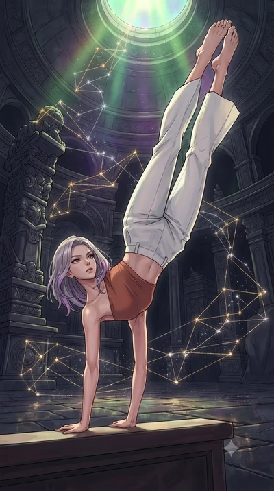 score_9, masterpiece, best quality, ultra-detailed, high-budget anime keyframe, gorgeous anime illustration, with clean line-art and distinct ink outlines, Caucasian woman, strictly human ears. low angle full-body shot from head to toe showing her fe