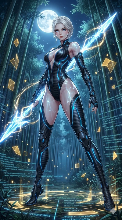 score_9, masterpiece, best quality, ultra-detailed, High-budget Anime Keyframe, vibrant colors, fluid line-art, expressive lighting, cinematic composition, Ufotable-style visual effects, top-tier animation quality, Caucasian woman with pale skin, blo