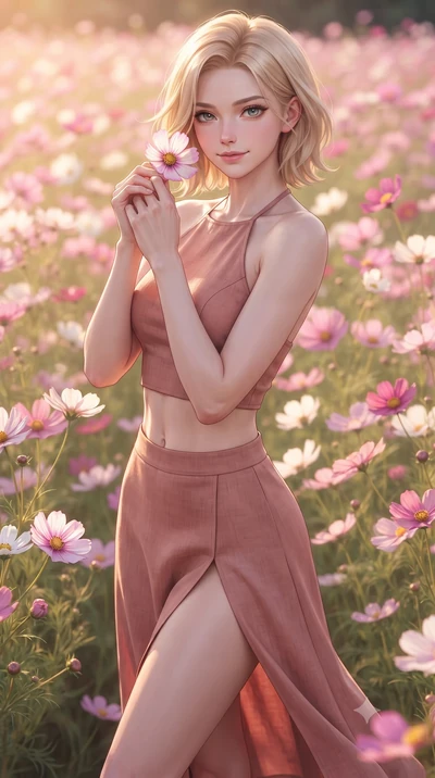score_9, masterpiece, best quality, ultra-detailed, high-budget anime keyframe, editorial fashion photography, tasteful artistic composition, Caucasian woman woman. close-up cowboy shot from the waist and thighs up, the character dominates the compos