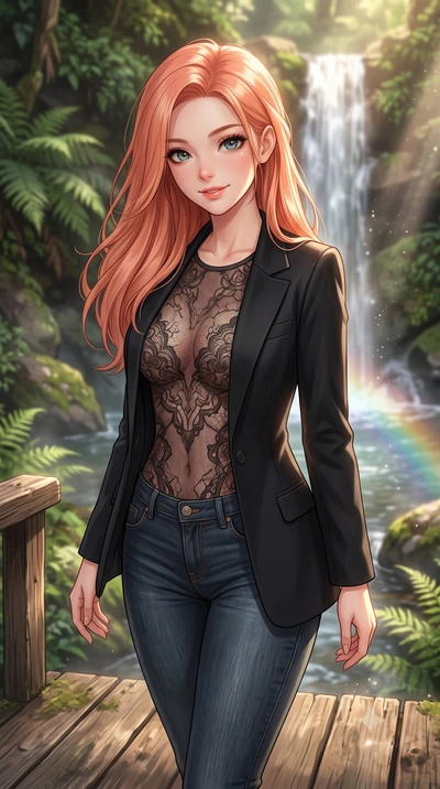 score_9, masterpiece, best quality, ultra-detailed, high-budget anime keyframe, editorial fashion photography, tasteful artistic composition, Japanese woman woman. close-up cowboy shot from the waist and thighs up, the character dominates the composi