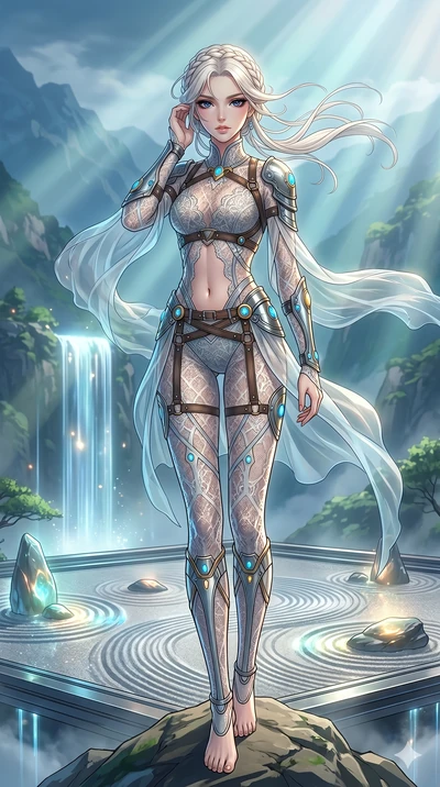 score_9, masterpiece, best quality, ultra-detailed, High-budget Anime Keyframe, vibrant colors, fluid line-art, expressive lighting, cinematic composition, Ufotable-style visual effects, top-tier animation quality, Japanese woman with delicate and el