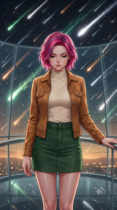score_9, masterpiece, best quality, ultra-detailed, high-budget anime keyframe, editorial fashion photography, tasteful artistic composition, Caucasian woman, strictly human ears. close-up cowboy shot from the waist and thighs up, the character domin