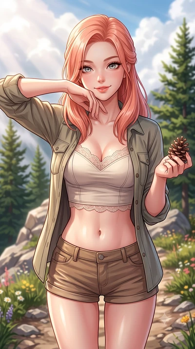 score_9, masterpiece, best quality, ultra-detailed, high-budget anime keyframe, editorial fashion photography, tasteful artistic composition, Japanese woman. close-up cowboy shot from the waist and thighs up, the character dominates the composition, 