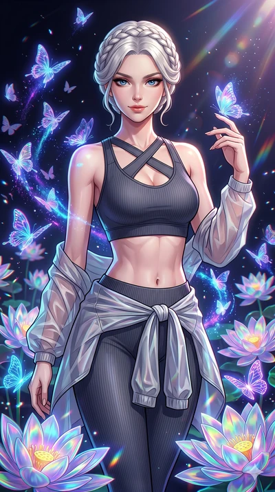 score_9, masterpiece, best quality, ultra-detailed, High-budget Anime Keyframe, vibrant colors, fluid line-art, expressive lighting, cinematic composition, Ufotable-style visual effects, top-tier animation quality, Japanese woman with delicate and el