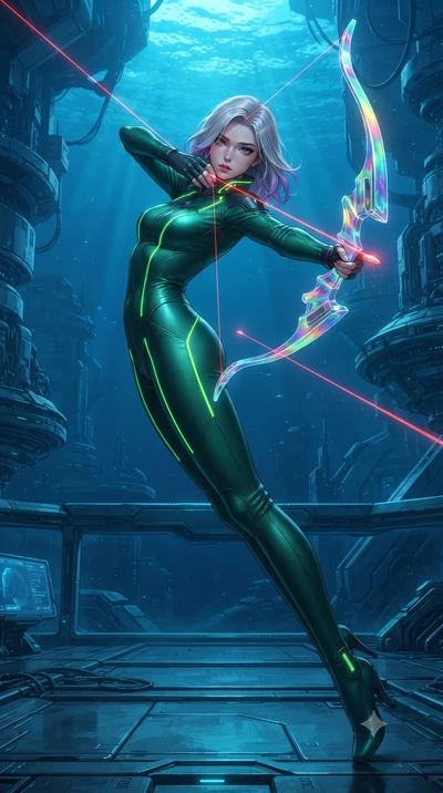 score_9, masterpiece, best quality, ultra-detailed, high-budget anime keyframe, editorial fashion photography, tasteful artistic composition, Caucasian woman. low angle full-body shot from head to toe showing her feet, filling the entire 9:16 vertica