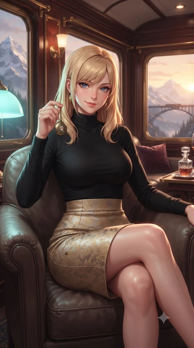 score_9, masterpiece, best quality, ultra-detailed, high-budget anime keyframe, editorial fashion photography, tasteful artistic composition, Caucasian woman, strictly human ears. close-up cowboy shot from the waist and thighs up, the character domin