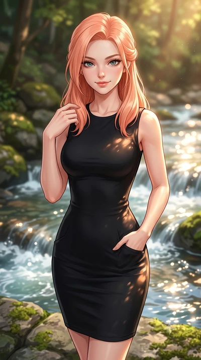 score_9, masterpiece, best quality, ultra-detailed, high-budget anime keyframe, editorial fashion photography, tasteful artistic composition, Japanese woman woman. close-up cowboy shot from the waist and thighs up, the character dominates the composi
