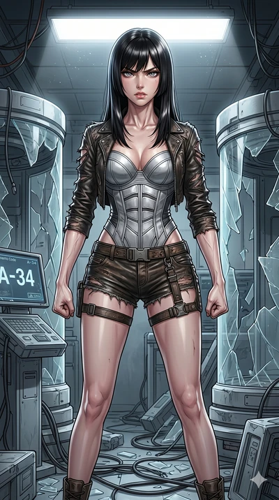 score_9, masterpiece, best quality, ultra-detailed, high-budget anime keyframe, editorial fashion photography, tasteful artistic composition, Caucasian woman, strictly human ears. cowboy shot from the thighs up, character and outfit filling the frame