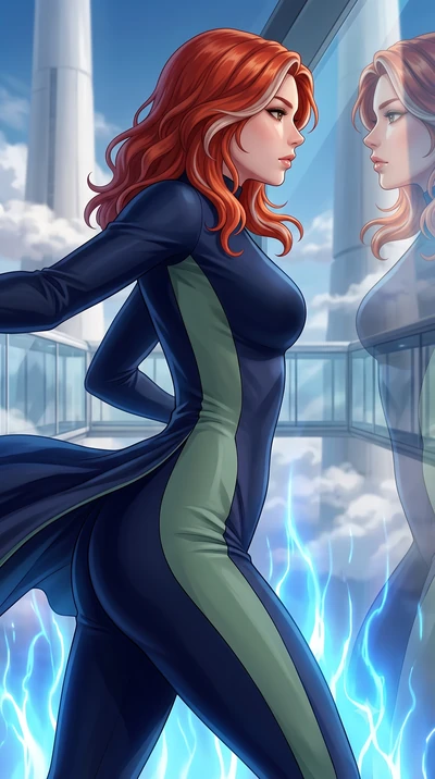 score_9, masterpiece, best quality, ultra-detailed, high-budget anime keyframe, editorial fashion photography, tasteful artistic composition, Caucasian woman, strictly human ears. close-up cowboy shot from the waist and thighs up, the character domin