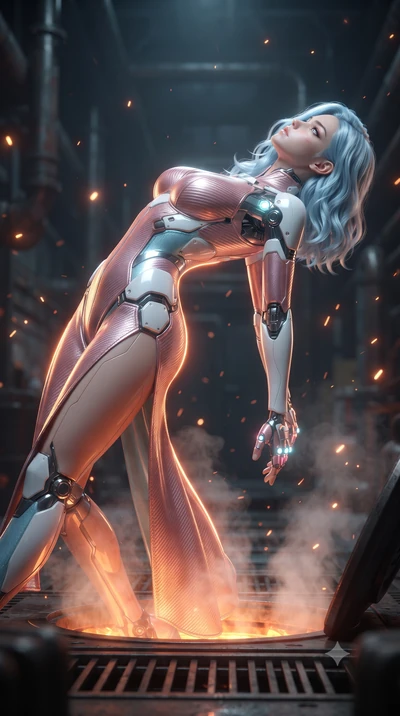 score_9, masterpiece, best quality, ultra-detailed, high-budget anime keyframe, editorial fashion photography, tasteful artistic composition, Korean woman. close-up cowboy shot from the waist and thighs up, the character dominates the composition, fi