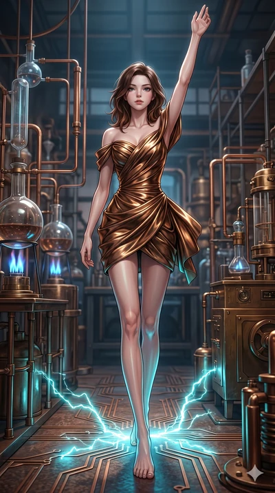 score_9, masterpiece, best quality, ultra-detailed, high-budget anime keyframe, editorial fashion photography, tasteful artistic composition, Korean woman. low angle full-body shot from head to toe showing her feet, filling the entire 9:16 vertical f