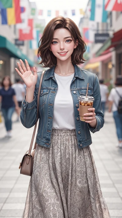 score_9, masterpiece, best quality, ultra-detailed, high-budget anime keyframe, editorial fashion photography, tasteful artistic composition, Korean woman. close-up cowboy shot from the waist and thighs up, the character dominates the composition, fi