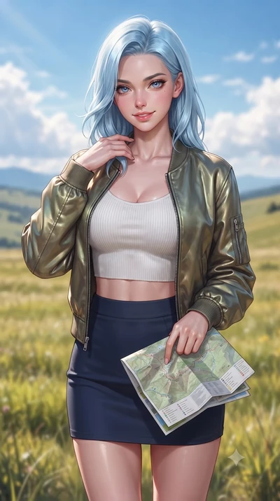 score_9, masterpiece, best quality, ultra-detailed, high-budget anime keyframe, editorial fashion photography, tasteful artistic composition, Korean woman. close-up cowboy shot from the waist and thighs up, the character dominates the composition, fi
